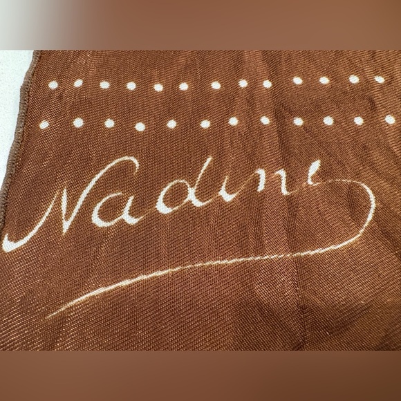 Vintage Inspired Brown & Orange Floral Scarf - Picture 6 of 6